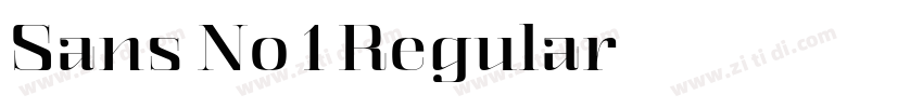 Sans No 1 Regular字体转换